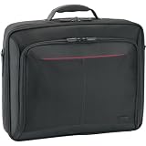 Targus Classic Clamshell Case for 17 Inch Laptops CN317US (Black with Red)