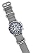 ArtStyle Watch Band with 1.5mm Thickness Quality Nylon Strap and Heavy Duty Brushed Buckle (Grey, 18mm)