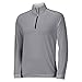 adidas Golf Men's 3 Stripes 1/2 Zip Shirt, Mid Grey/Black, Medium