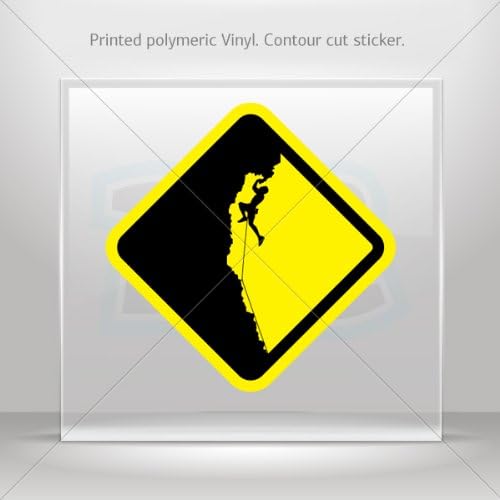 Decal Stickers mountain climbing sign car helmet window bike Garage door 6 X 6 Inches Vinyl color print 0600 ZK276