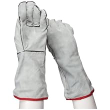 West Chester 930 Cowhide Leather Welder Glove, Gauntlet Cuff, 14" Length, Large (Pack of 12 Pairs)