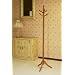 Twist Style Nostalgic Oak Finish Wood Coat Rack Stand