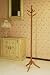 Twist Style Nostalgic Oak Finish Wood Coat Rack Stand