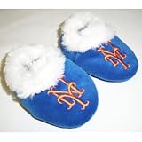 New York Mets MLB Baby Bootie Slippers - 3-6 Months