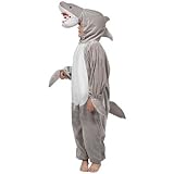 Childrens Fancy Dress Up Halloween Costume Shark M