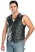 Leather Men's Side Lace Vests - Size : Medium