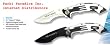 Pair of Matrix Stainless Steel Folding Knives - Silver Finish and Black Finish