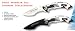 Pair of Matrix Stainless Steel Folding Knives - Silver Finish and Black Finish