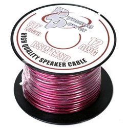 Pyramid RSW1250 12-Gauge 50-Foot Spool of High-Quality Speaker Zip Wire (Colors May Vary)