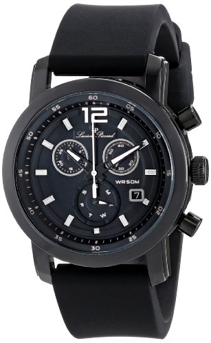Lucien Piccard Men's LP-12585-BB-01-WA Toules Analog Display Swiss Quartz Black Watch