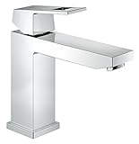 グローエ(GROHE) EUROCUBE ユーロキューブ シングルレバー洗面混合栓(引棒なし) Mサイズ 2344600J (グローエジャパン公式・ 日本規格適合品)