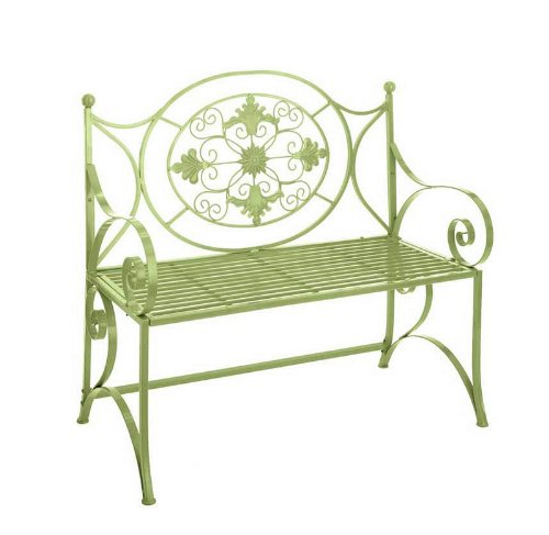 Grill Garden Bench in Lime