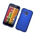 Eagle Cell Rubber Protector Case for Motorola G - Retail Packaging - Blue