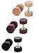 Jstyle Stainless Steel Mens Stud Earrings for Women Ear Plugs Piercings Hypoallergenic Screw 3 Pairs 8-10mm 18G
