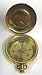 1 3/4 Solid Brass Pocket Compass w/ Cover: Camping and Hiking
