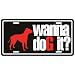 New  American Pit Bull Terrier / Wanna Dog It ?  License Plate Dog