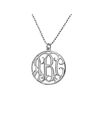Personalized Circle Monogram Necklace - Custom made with any initial!