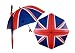 Great British Golf Umbrella Union Flag (Union Jack) Design. High Quality Large for a Golfer with Class