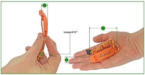Whistle Coaches Referee Lifeguard &amp; Storm Emergency with Lanyard from WhizzBoss. Little Effort Commands Attention in Sports, Increase Safety in Emergency. High Pitched, Loudest Small Powerful Whistles for Women. Easy to Use, Clip On. Be Heard Now!