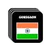India - "GOREGAON" Set of 4 Mini-Mousepad Coasters