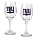 New York Giants 2-Piece Wine Glass Set  (Primary Logo)