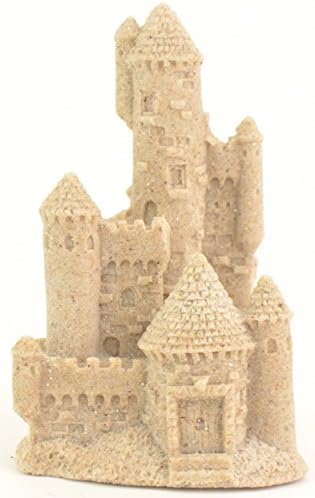 SANDDECO Sand Castle Figurine 407 Beach Wedding Decor 4.375" Tall (Natural)