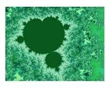 Green Mandelbrot Decorative Art Photographic Poster Print by Vicky Brago-Mitchell, 20x16