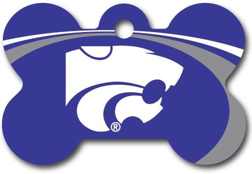 Personalized Kansas State Wildcats Bone Dog ID Tag