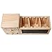 Natural Wood Office Supply Caddy / Pencil Holder / Desktop Stationary Organizer w/ Chalkboard - MyGift®