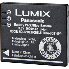 Panasonic DMW-BCE10 Replacement Li-ion Battery for Panasonic Lumix Digital Camera (Retail Packaging)