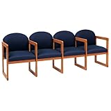 IMAGE OF Fabric Four Seater with Center Arms