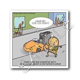 Londons Times Funny Music Cartoons - Bread Safety Precautions - Iron on Heat Transfers