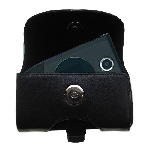 Horizontal Leather Case with Belt Clip/Loop for the i-Mate SmartFlip