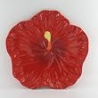 Red Tropical Hibiscus Serving Plate Tray