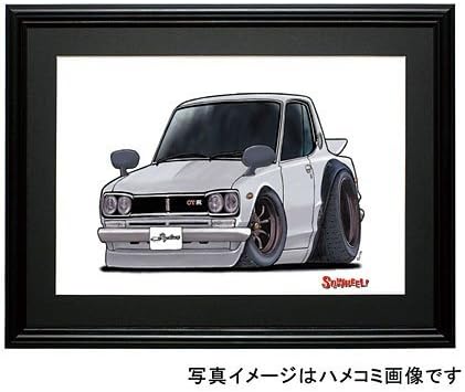 [SQWHEEL] illustrations of Nissan Hakosuka GT-R (2Dr ? silver)