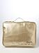 INNER BEAUTY EMBROIDERED 4 PIECE METALLIC GOLD LARGE TRAVEL COSMETIC CASE MAKEUP BEAUTY TOILETRY BAG HOLDER ORGANIZER