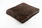 Buscher 301026-700 Saunatuch 70 x 200 cm, schoko, Teddy Soft Velour-Microfaser, 300g/qm