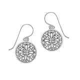 Sterling Silver Celtic Round Drop Earrings