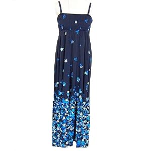 INC International Concepts Smocked Floral Print Maxi Dress