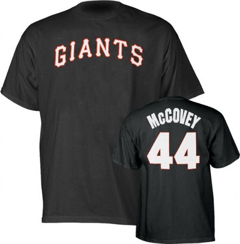 Willie McCovey Majestic Cooperstown Throwback Player Name and Number San Francisco Giants T-Shirt