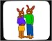 Decorated Mouse Pad with body, pregnant, clothes, individuals, individual, couple, hu...
