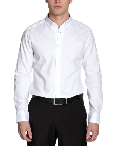 MEXX Herren Businesshemd H5RE3995, Gr. 54, Weiß 