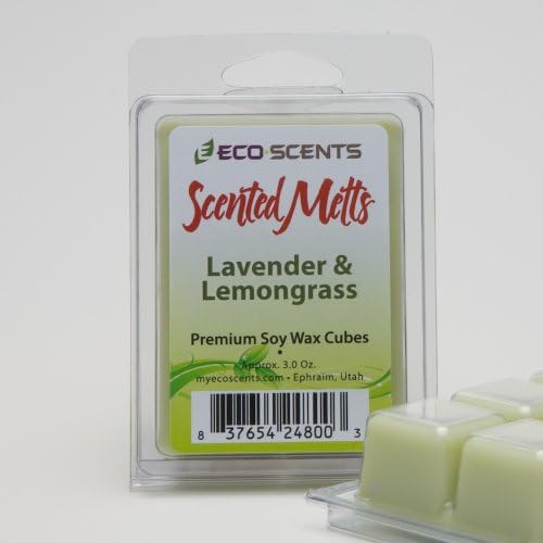 2-Pack Lavender & Lemongrass EcoScents Scented Wax Melts - A potpourri of grass notes, lavender and a touch of lemony zip. Free Shipping