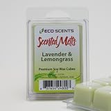 2-Pack Lavender & Lemongrass EcoScents Scented Wax Melts - A potpourri of grass notes, lavender and a touch of lemony zip. Maximum scent load delivering 120+ hours of fragrance.