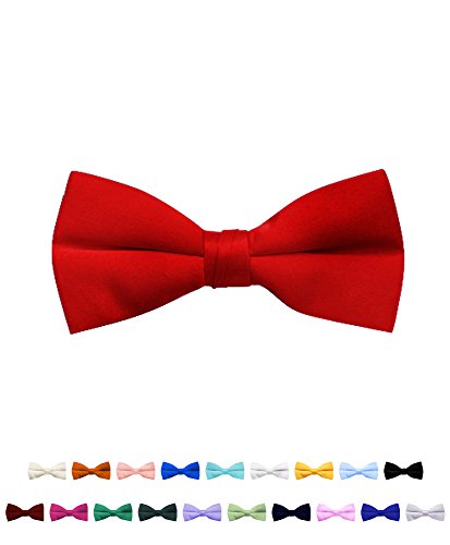 Men's Poly Satin Clip On Bow Ties