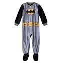Infant Toddler Boys' Sleepwear Batman Grey/Black Footed Pajama 4T