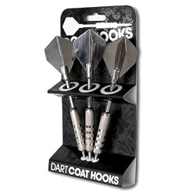 Chromed Steel Dart Coat Hooks