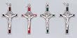 Saint Benedict Crucifix in Silvertone: 1 and 1/2'' in Height - MADE IN ITALY