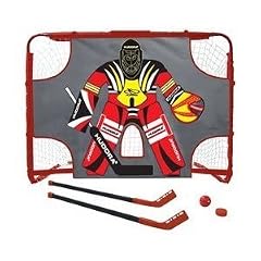 Hudora 57852 Streethockeyset mit Torwand, inkl. Tor 150 x 110 x 60 cm, Torwand, 2 Schl�ger, 1 Puck, 1