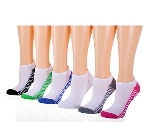 Tipi toe women s 6-pack no show athletic socks, sock si…